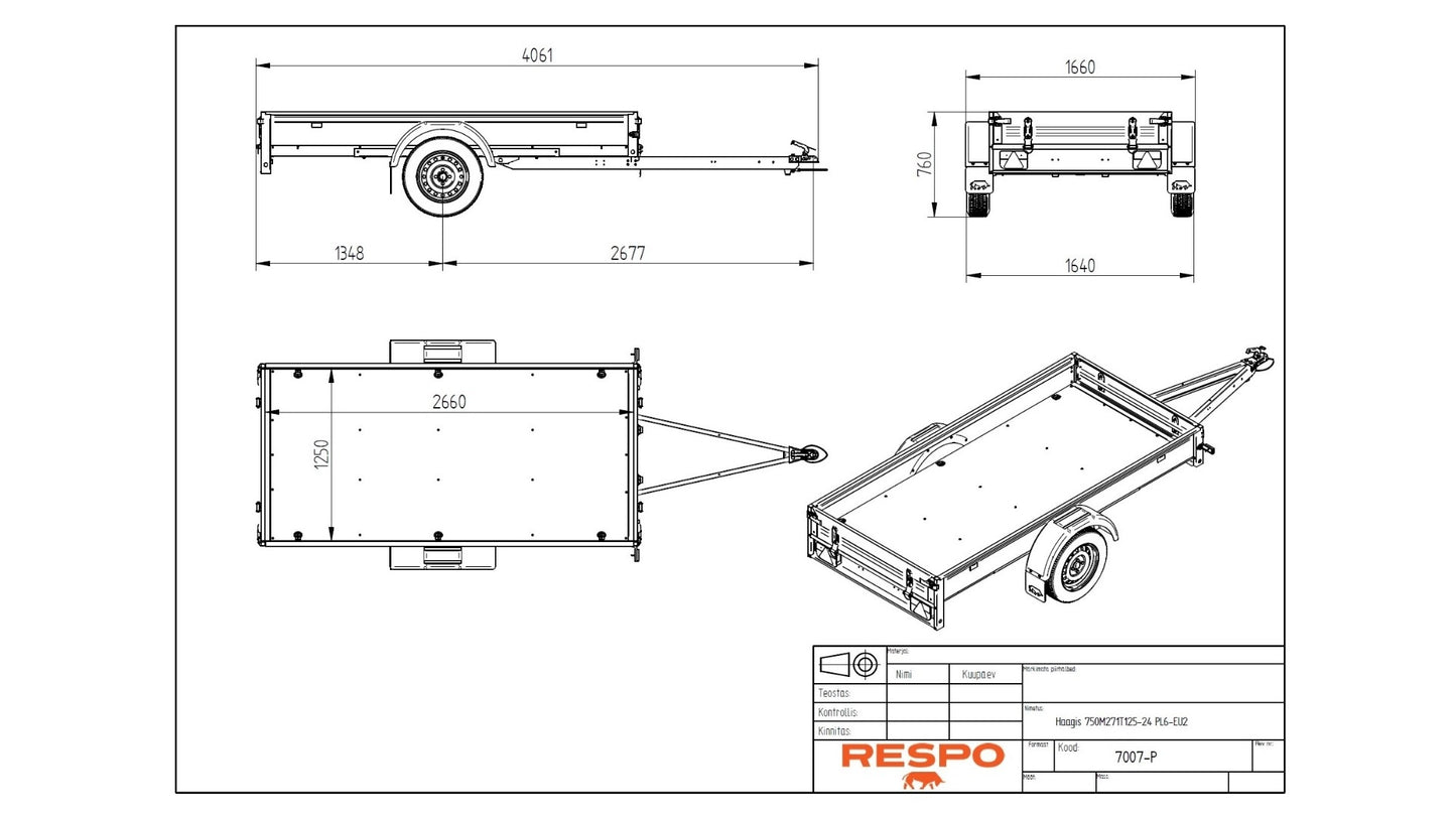 Respo RS2775TP Varehenger med tipp