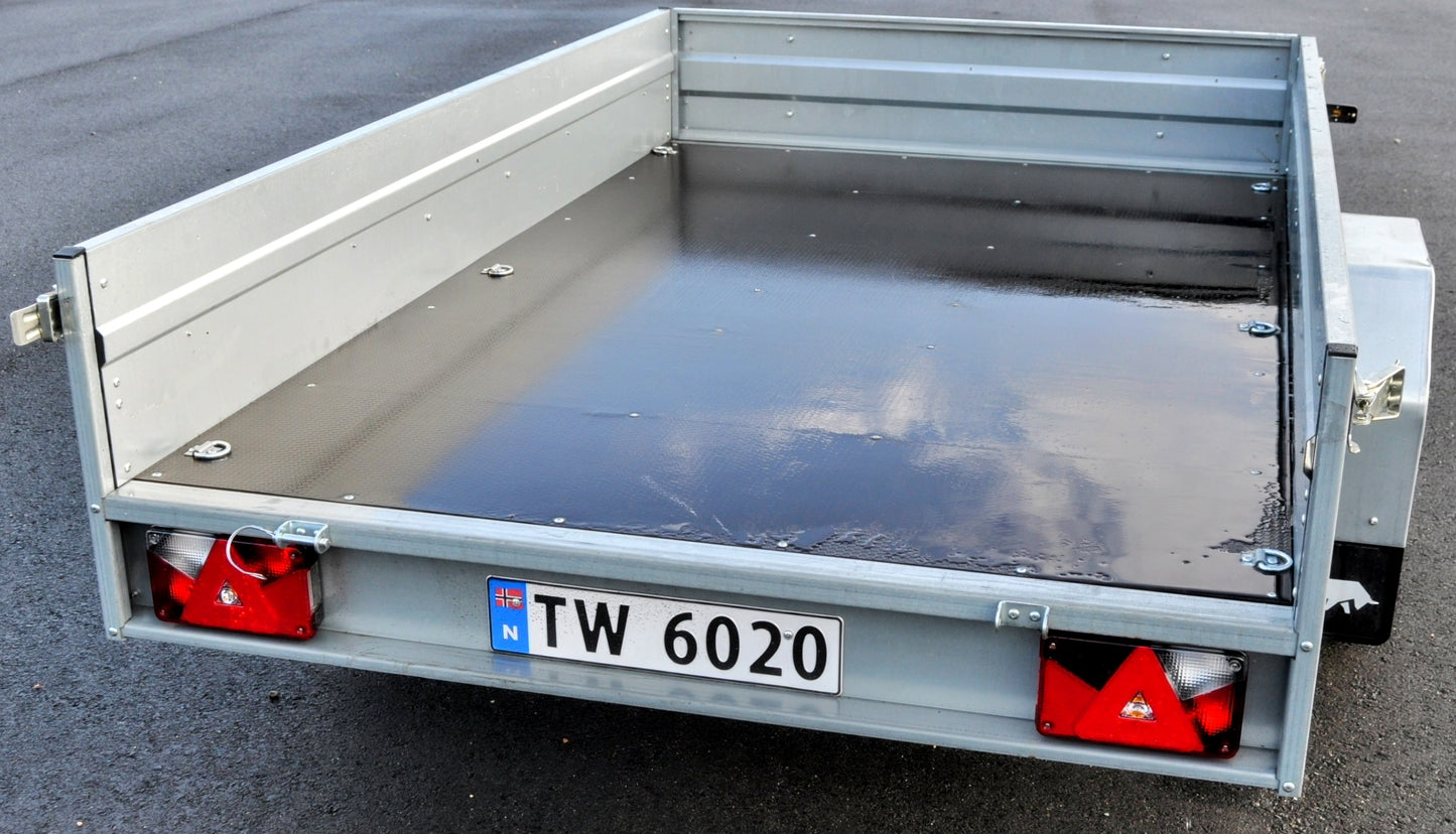 Respo RS2575L Varehenger med tipp, med plass til vegg plater i planet.