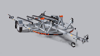 Respo 750VSD Dobbel Vannscooterhenger med lagring på filtskinner, med båtlengde opp til 13 ft / 4m