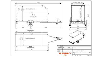 Respo RCR 3515-17 Skaphenger 1500kg tillat totalvekt