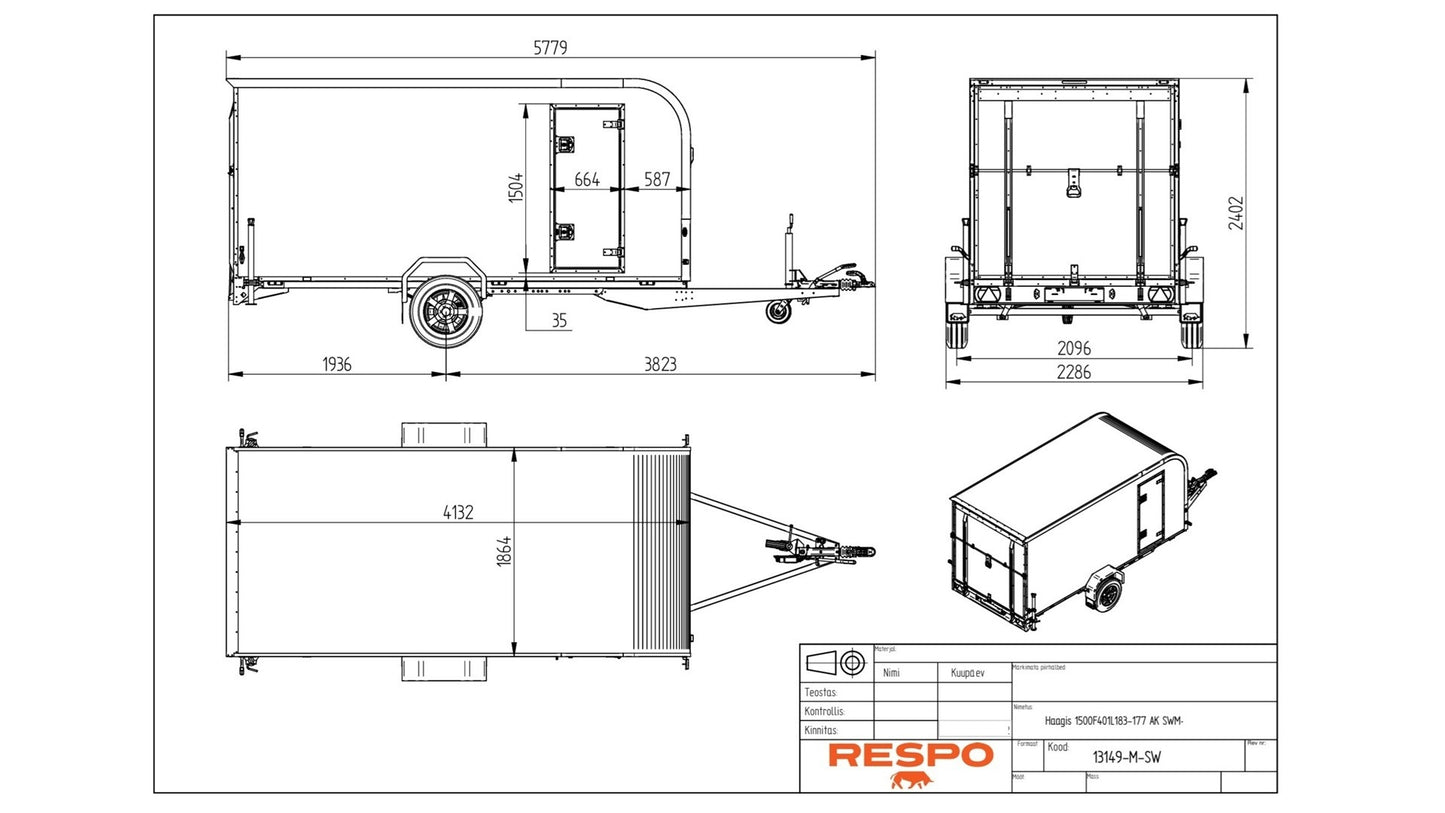 Respo RCR 4015-17 "Norway Edition" SW Max Skaphenger 1500kg tillatt totalvekt
