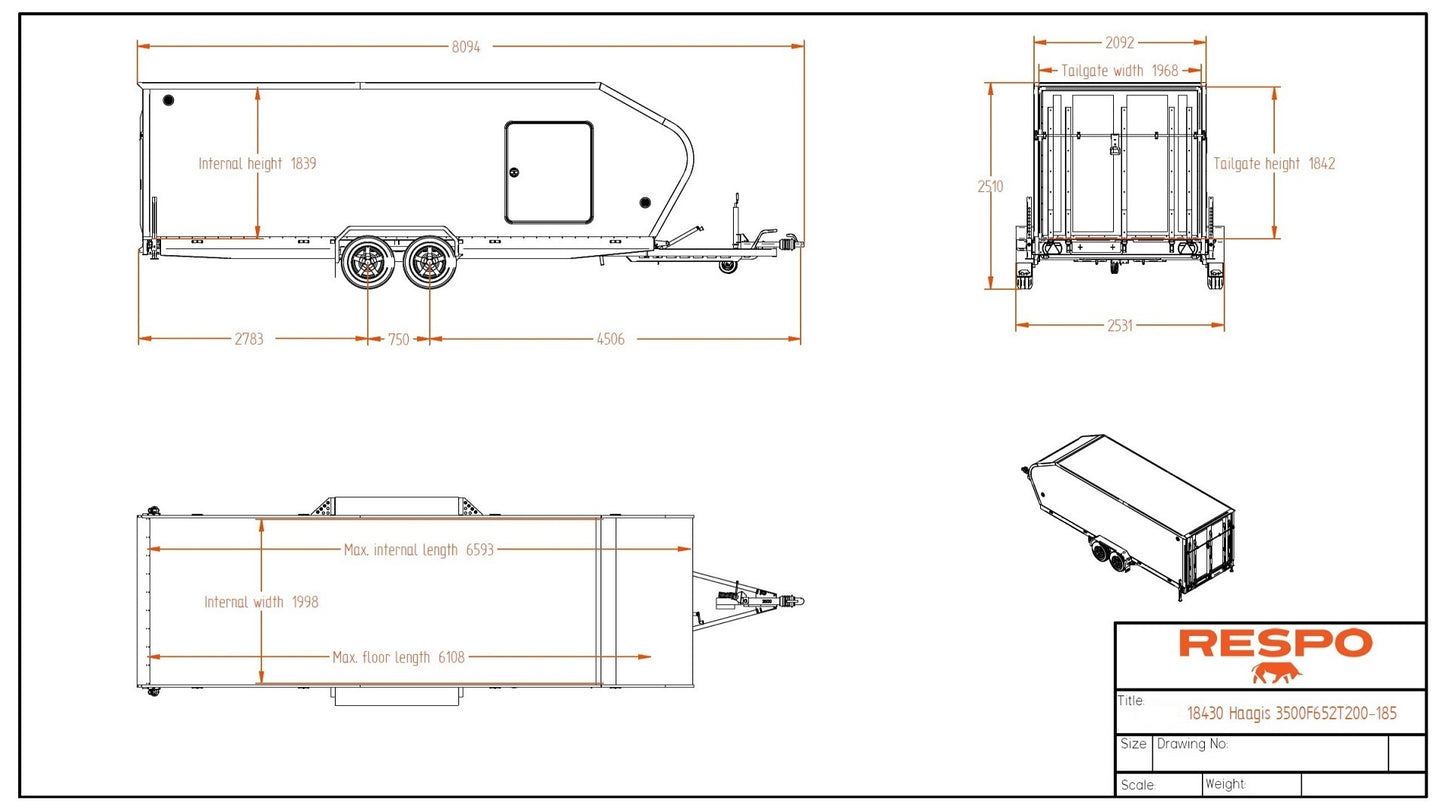 Respo Bilskaphenger RB 6535