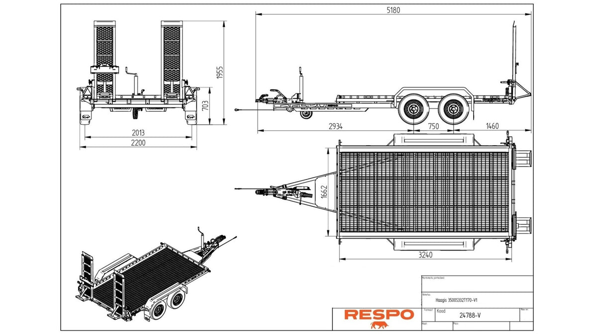 Respo RM 3335 Maskinhenger