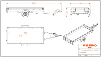 Respo Varehenger RS 3013T Tegning / skisse