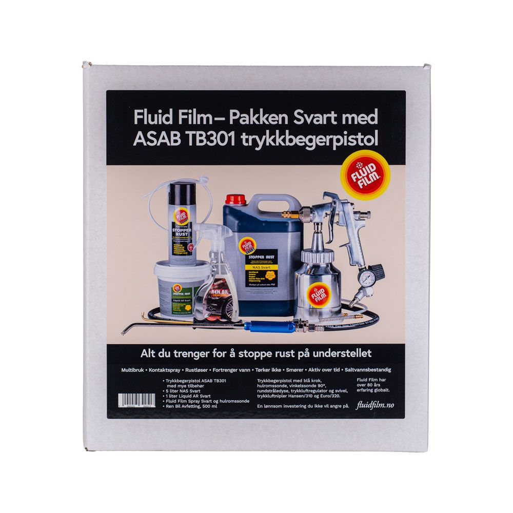 Fluid Film Pakke Svart med TB301