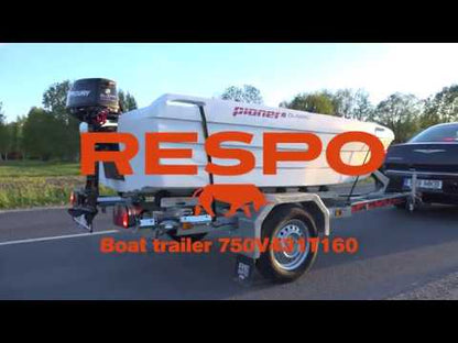 Respo 750RS Single, rib, pioner, dobbel rulleskinner bakfra venstre